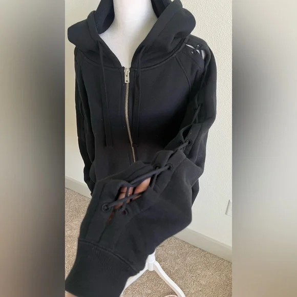 IRO 100% COTTON Black oversized Hoodie Jacket - Picture 5 of 16